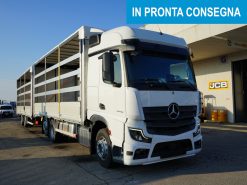 1 Motrice Actros F 2548 L con cassone centinato e rimorchio biga Viberti